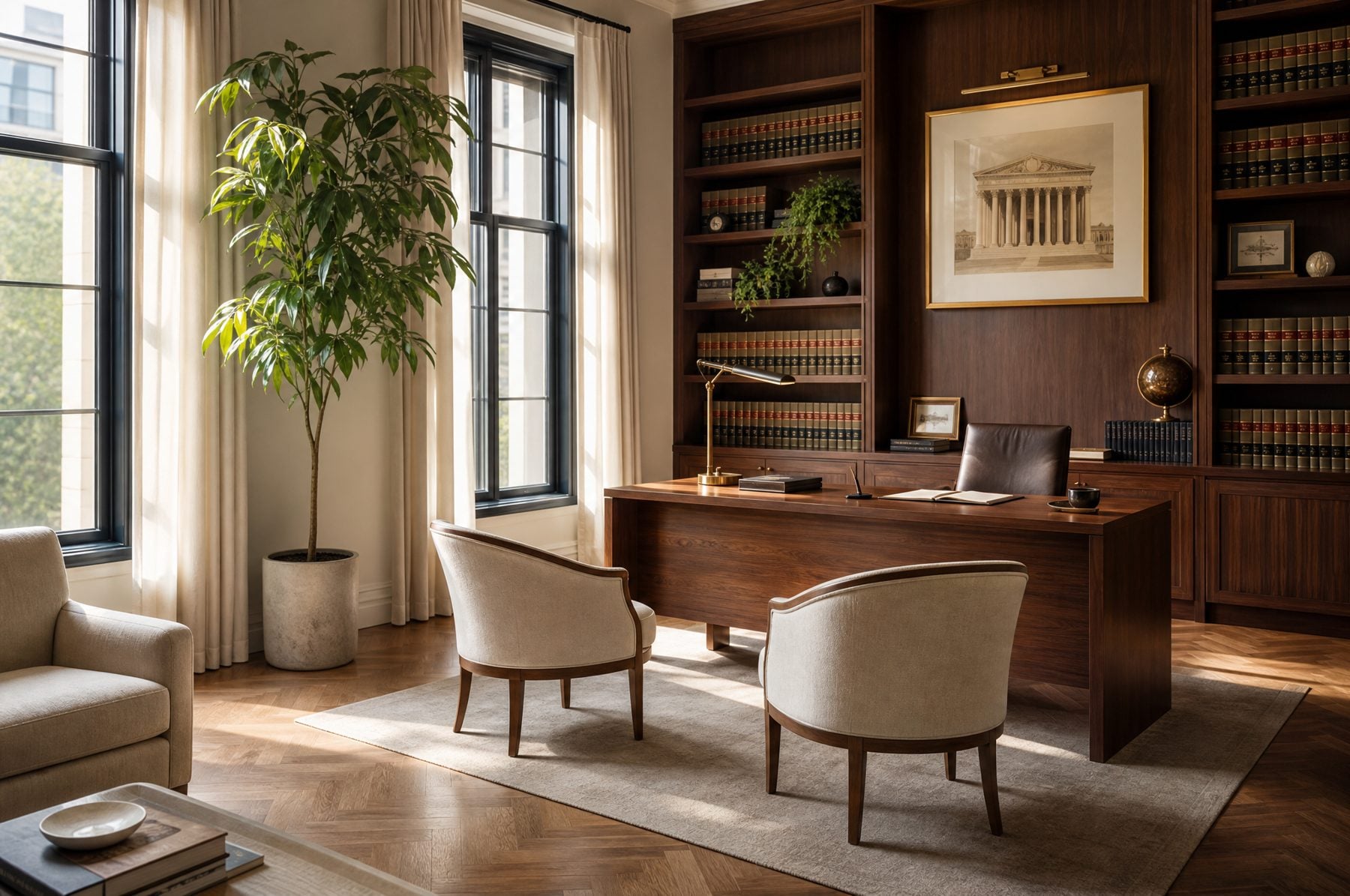 Interior of a boutique law office