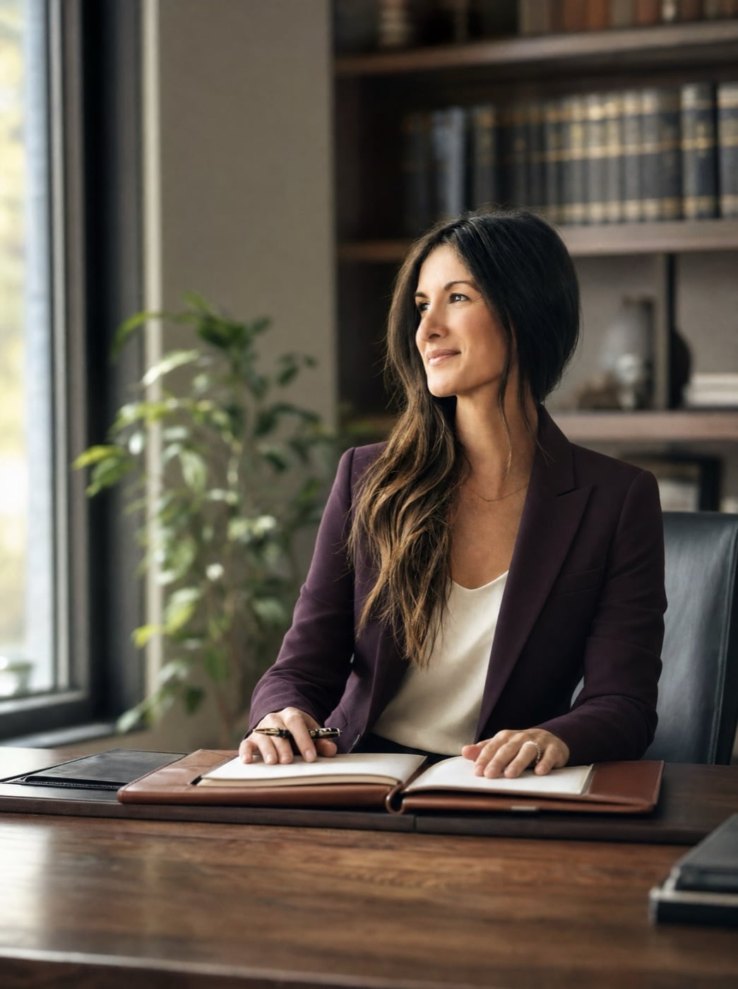 Talia Harari, founder of Harari Law, in her office